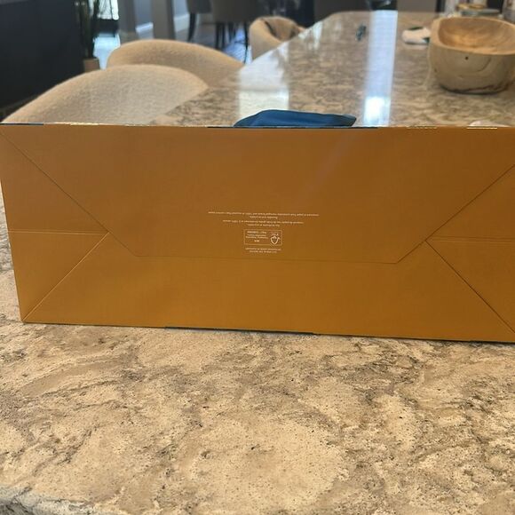 Louis Vuitton Blue and Gold Checkered Bag - Picture 3 of 4